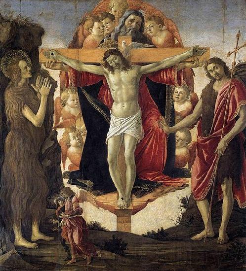 Sandro Botticelli Holy Trinity Spain oil painting art